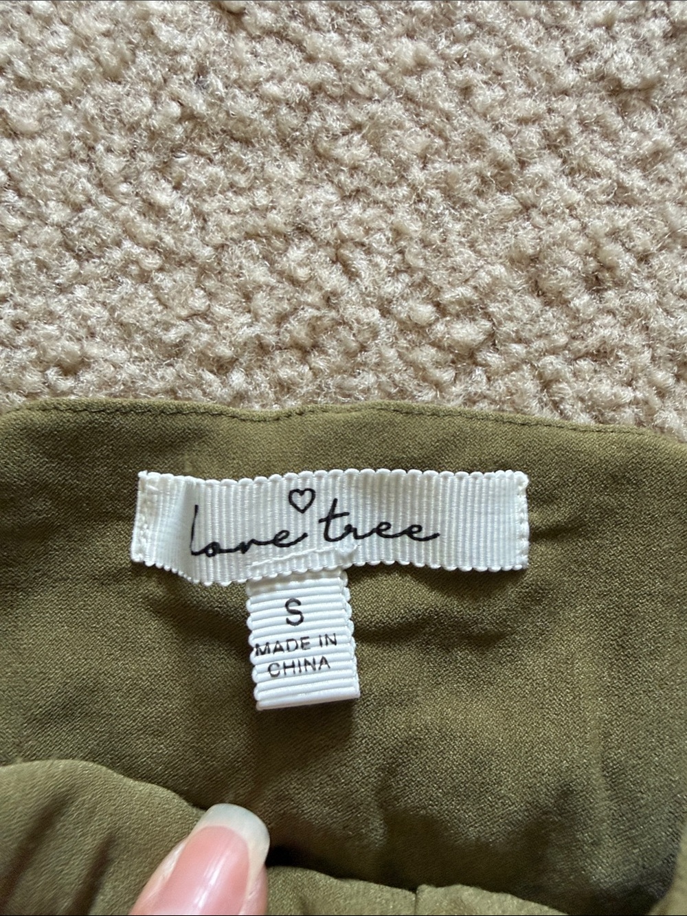 🚨 Price Drop 🚨 NWOT High-Rise Paperbag Tie-Waist Pants - Olive - Picture 2 of 7